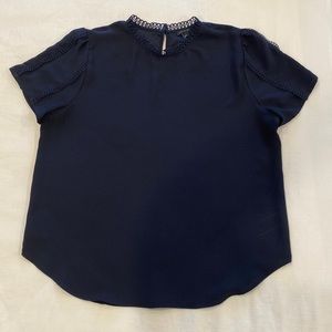 Ann Taylor navy blouse, size L
